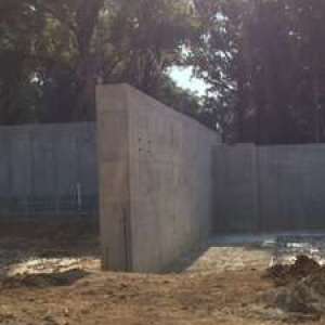 Poured Concrete Wall