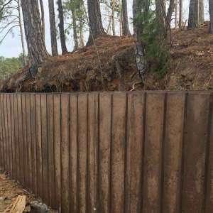 New Sea Wall build on Lake Martin